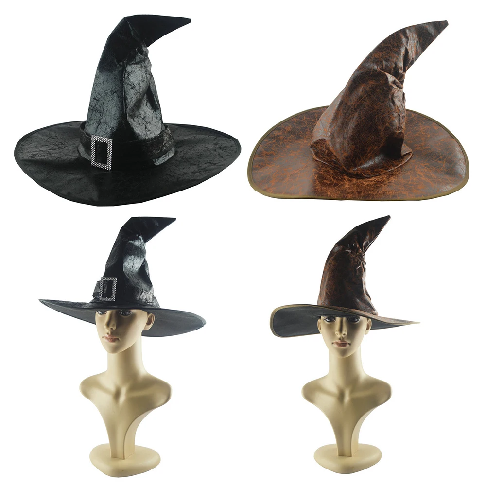Кожаная шляпа ведьмы на Хэллоуин, модный костюм для косплея, аксессуар для детей и взрослых, украшение на Хэллоуин, кепка, реквизит для плать... 
Кожаная шляпа ведьмы на Хэллоуин, модный костюм для косплея, аксессуар для детей и взрослых, украшение на Хэллоуин, кепка, реквизит для плать...