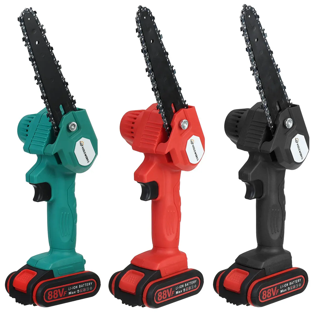 6 Inch 20V 1200W Electric Saw Cordless Chainsaw 88VF Li-ion Battery Woodworking Pruning Rechargeable One-handed Saw EU Plug
6 Inch 20V 1200W Electric Saw Cordless Chainsaw 88VF Li-ion Battery Woodworking Pruning Rechargeable One-handed Saw EU Plug