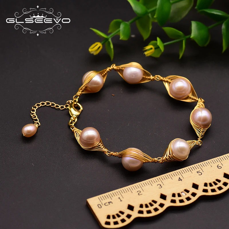 GLSEEVO Original Design Real Natural Pearl Adjustable Bracelets For Women Lovers Anniversary Cute Fashion Jewelry Armband GB0145
GLSEEVO Original Design Real Natural Pearl Adjustable Bracelets For Women Lovers Anniversary Cute Fashion Jewelry Armband GB0145