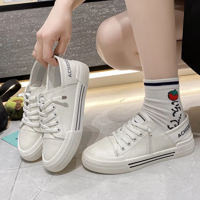 Женские кроссовки на плоской подошве, повседневная простая дышащая обувь из искусственной кожи, с кружевом, круглый носок, белые, весна-осен...
Женские кроссовки на плоской подошве, повседневная простая дышащая обувь из искусственной кожи, с кружевом, круглый носок, белые, весна-осен...