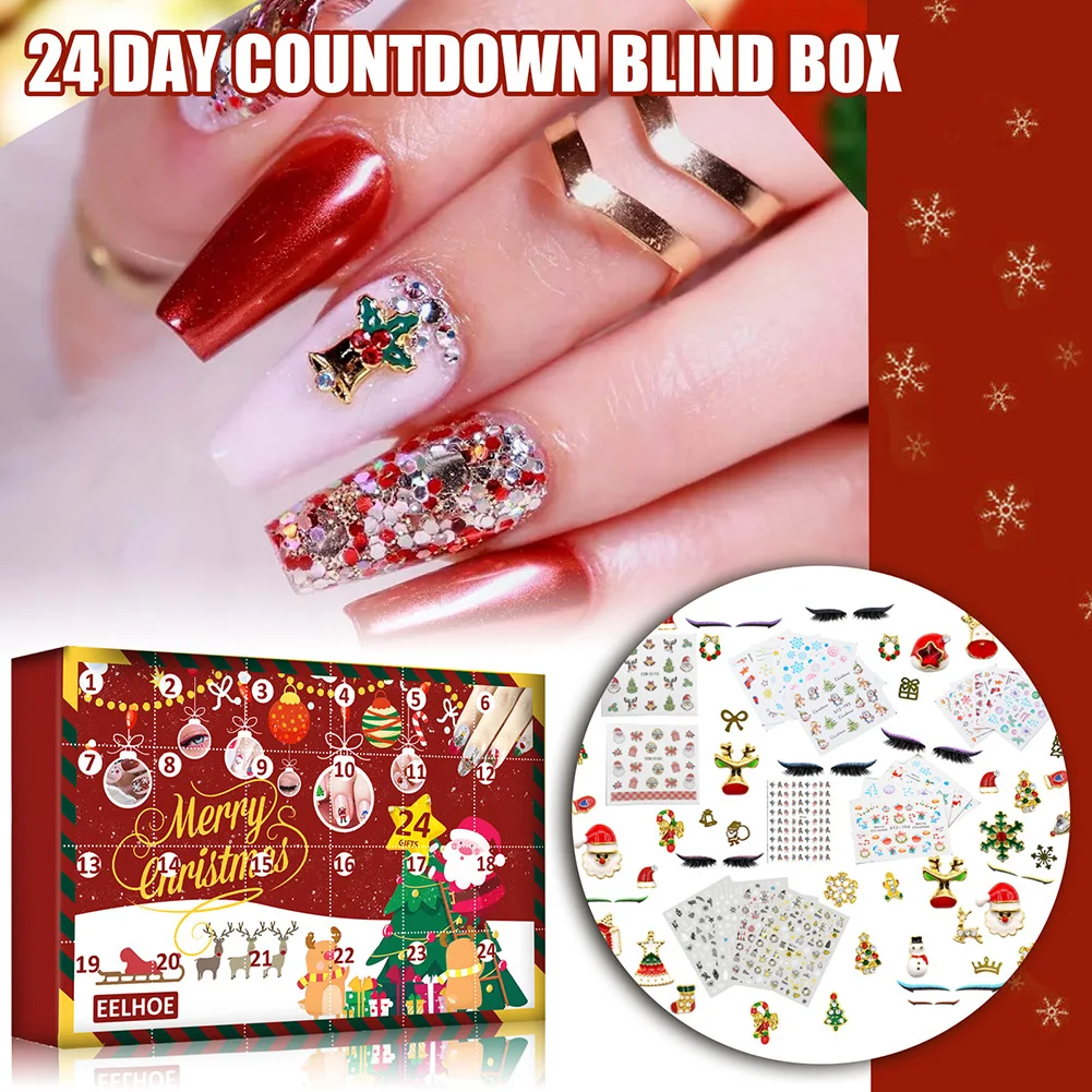 Christmas Blind Box 24 Day Surprise Blind Box Nail Art Accessories Makeup Gift Box Christmas Gift for Children Friends
Christmas Blind Box 24 Day Surprise Blind Box Nail Art Accessories Makeup Gift Box Christmas Gift for Children Friends