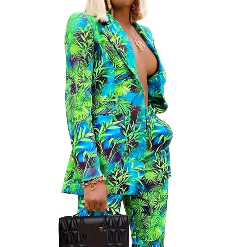 Floral Printed Elegant 2 Piece Set Women Single Breasted Blazer and Long Pant Set Autumn Party Office Lady Outfits Temperament
Floral Printed Elegant 2 Piece Set Women Single Breasted Blazer and Long Pant Set Autumn Party Office Lady Outfits Temperament