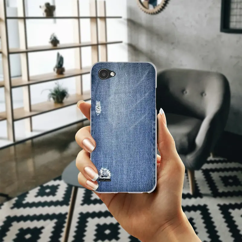 Из джинсовой ткани в винтажном стиле ковбойском из для LG G2 G3 мини G4 G5 G6 K4 K7 K8 K10 2017 V10