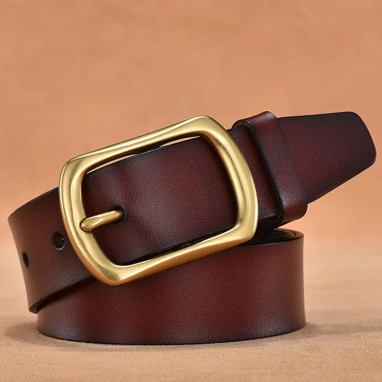 New Cow Genuine Leather Luxury Strap Male Belts for Men New Fashion Classice Vintage Pin Buckle Men Belt High Quality 3.8cm
New Cow Genuine Leather Luxury Strap Male Belts for Men New Fashion Classice Vintage Pin Buckle Men Belt High Quality 3.8cm