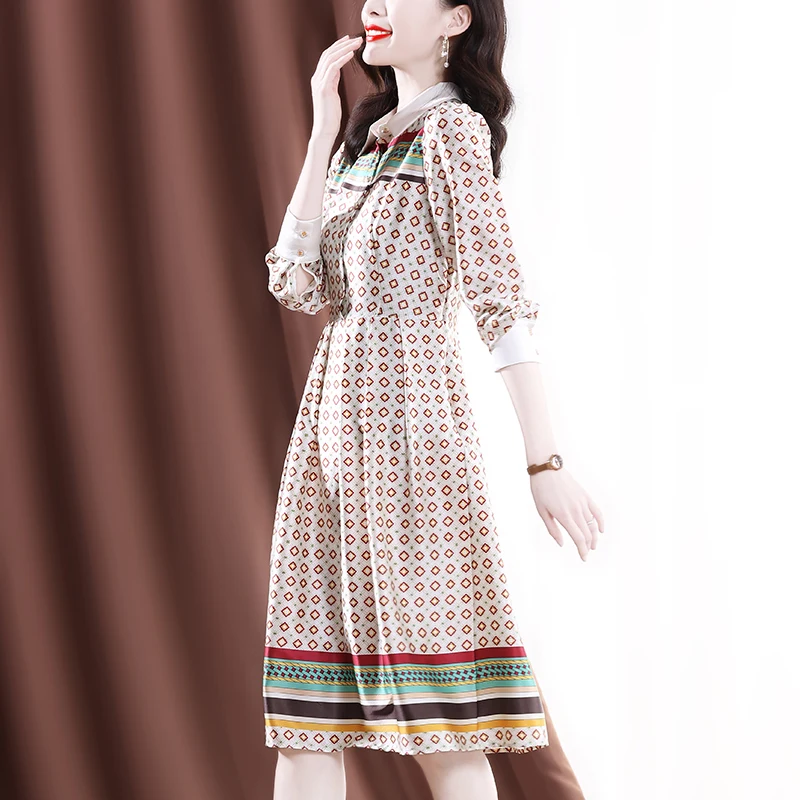 Genuine Silk Women's Summer Dress Female High Waist Dress Elegant Woman Dress Midi Dress Ladies Vestidos De Verano Zjt2685
Genuine Silk Women's Summer Dress Female High Waist Dress Elegant Woman Dress Midi Dress Ladies Vestidos De Verano Zjt2685