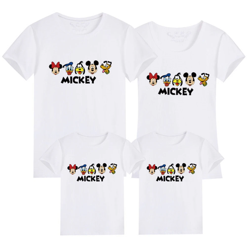 Fashion Disney Parent-child Mickey Mouse Print T-shirts Cotton Streetwear Cute Short Sleeve Family Tee Shirt Kawaii Clothes Cozy
Fashion Disney Parent-child Mickey Mouse Print T-shirts Cotton Streetwear Cute Short Sleeve Family Tee Shirt Kawaii Clothes Cozy