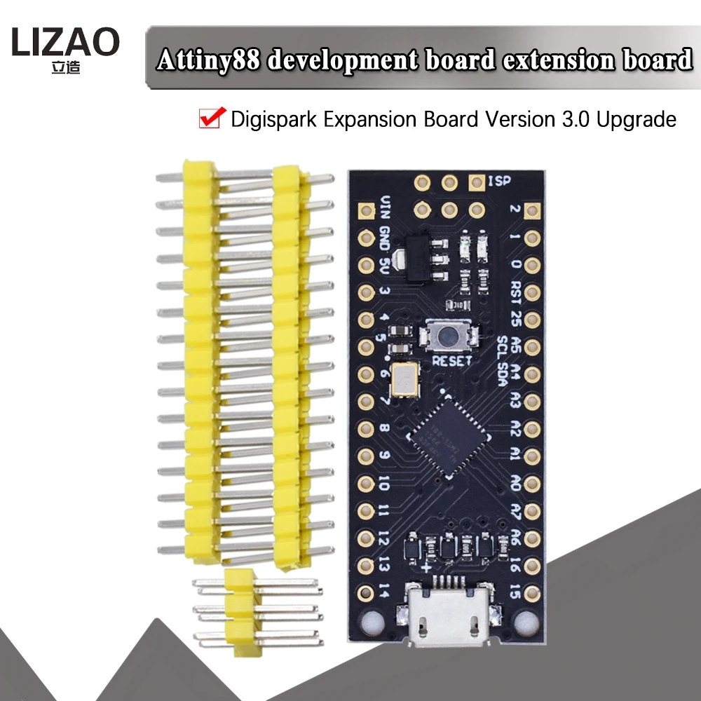 Плата микроразработки ATTINY88 16 МГц/Digispark ATTINY85 Модернизированная/NANO V3.0 ATmega328