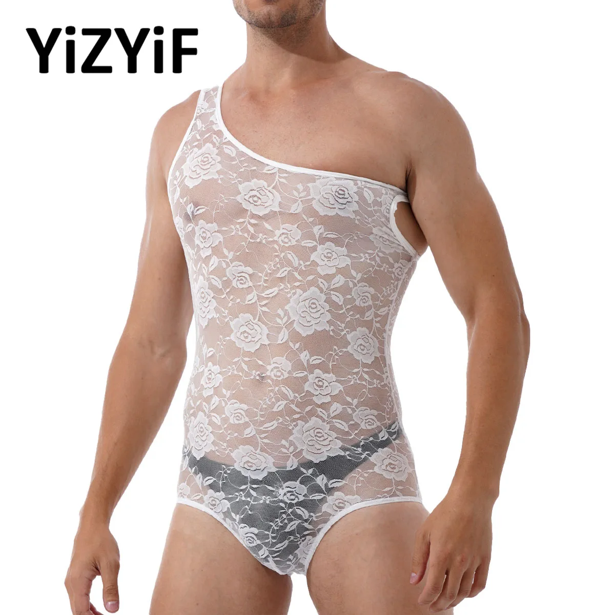 Men Sissy Bodysuit Sexy Sheer Lace Lingerie Floral Sleeveless Singlet Crossdresser One Piece Nightwear
Men Sissy Bodysuit Sexy Sheer Lace Lingerie Floral Sleeveless Singlet Crossdresser One Piece Nightwear