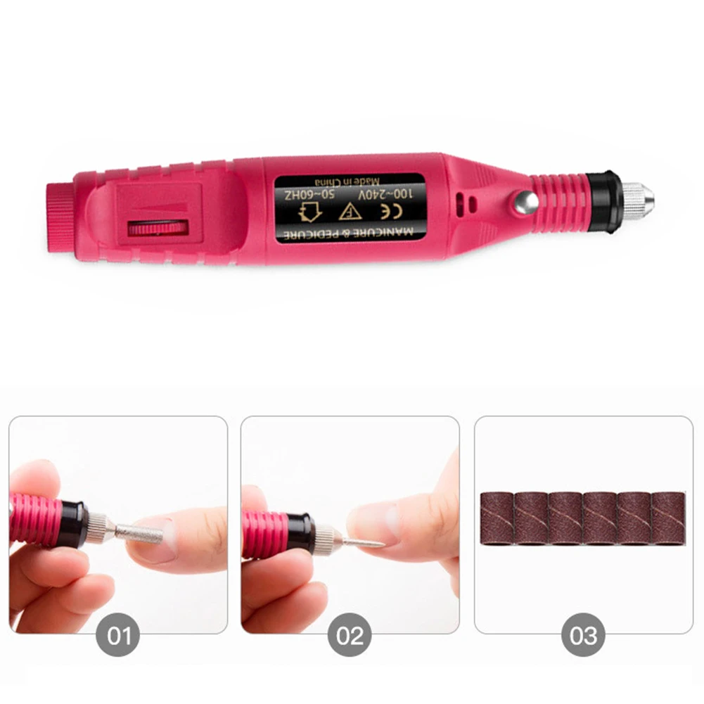 Electric USB Nail Manicure Machine set nail Art electric drill machine pedicure pen sander polisher manicure tool |