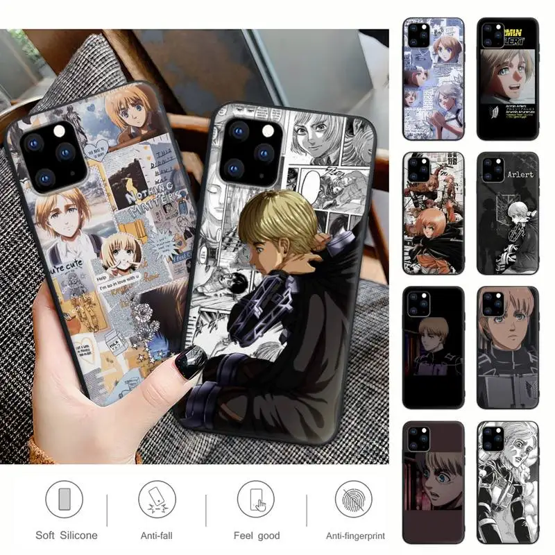 Armin Arlert Attack On Titan Black Silicone Mobile Phone Cover Case For IPhone 12 11 Pro Max Xs X Xr 7 8 6 6s Plus 5 5s Se 2020
Armin Arlert Attack On Titan Black Silicone Mobile Phone Cover Case For IPhone 12 11 Pro Max Xs X Xr 7 8 6 6s Plus 5 5s Se 2020