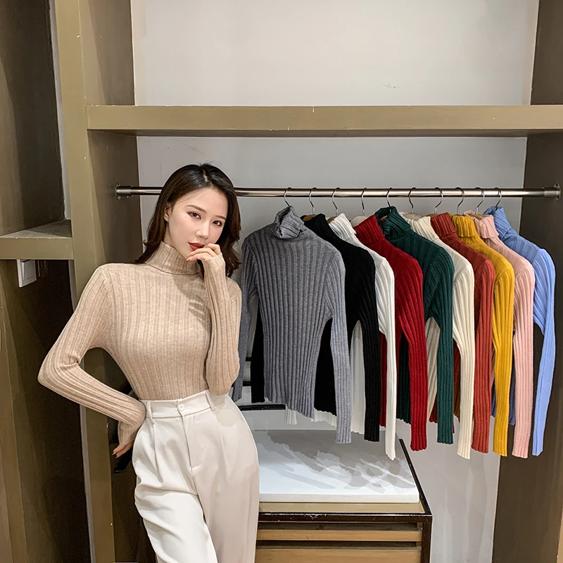 Autumn Fashion Knitting Sweaters for Women Long Sleeve Turtle Neck Woman Sweaters Pink Winter Fall Sweaters for Women
Autumn Fashion Knitting Sweaters for Women Long Sleeve Turtle Neck Woman Sweaters Pink Winter Fall Sweaters for Women