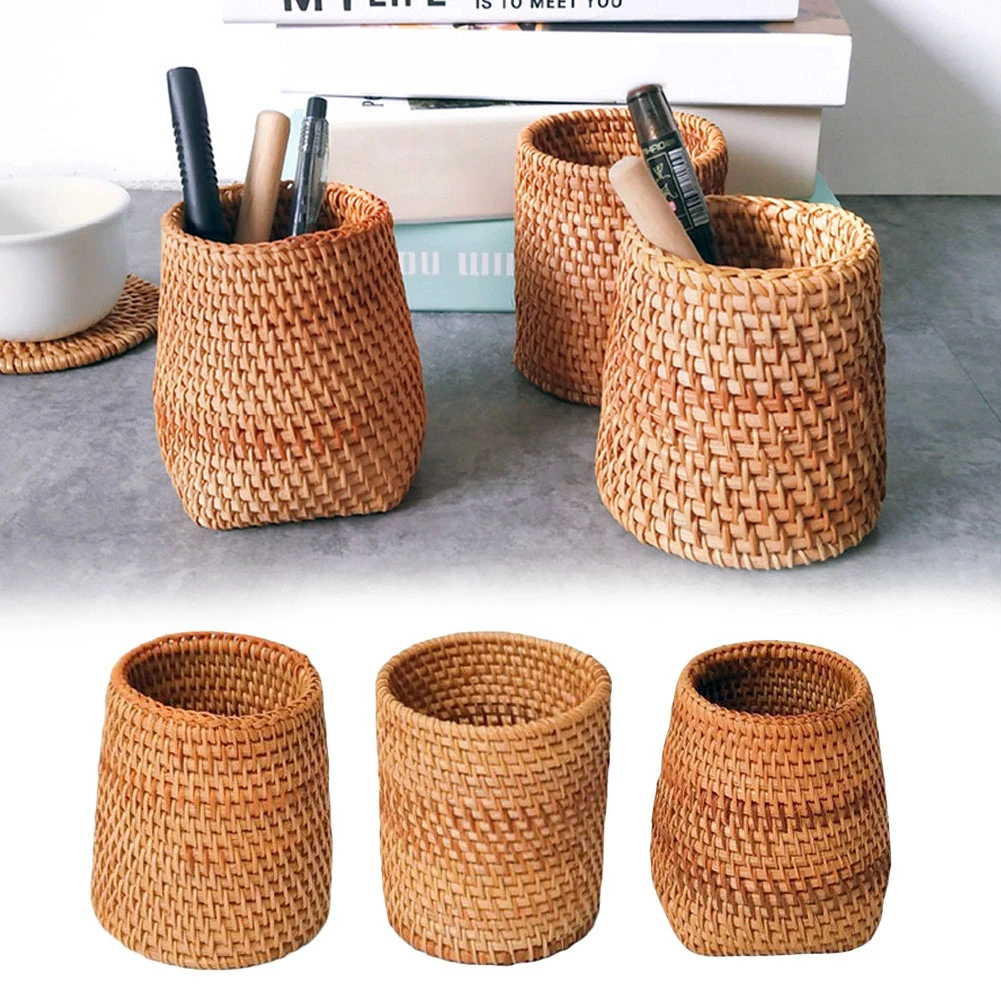 Rattan Chopsticks Tube Shovel Spoons Bucket Dinner Knives Forks Tableware Storage Box Home Storage Baskets Organizer
Rattan Chopsticks Tube Shovel Spoons Bucket Dinner Knives Forks Tableware Storage Box Home Storage Baskets Organizer