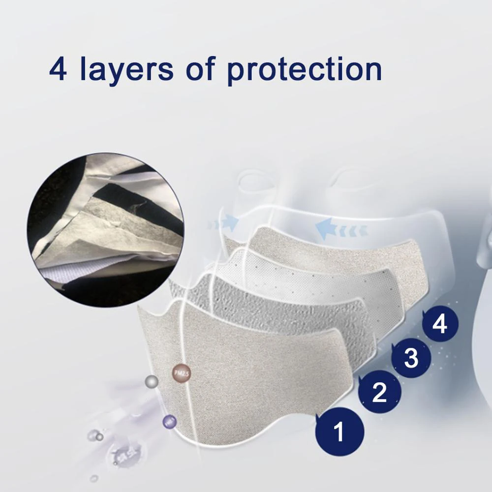 Dustproof Adults PM2.5 4-Layer Anti-Dust Mouth Mask Washable Reusable Mouth-muffle Cycling Face Mouth Masks
Dustproof Adults PM2.5 4-Layer Anti-Dust Mouth Mask Washable Reusable Mouth-muffle Cycling Face Mouth Masks