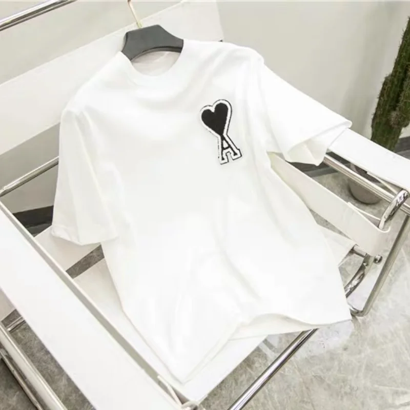 Classic Peach Heart Embroidery T Shirt For Men Homme Parodi Short Sleeve Couples Round Neck
Classic Peach Heart Embroidery T Shirt For Men Homme Parodi Short Sleeve Couples Round Neck