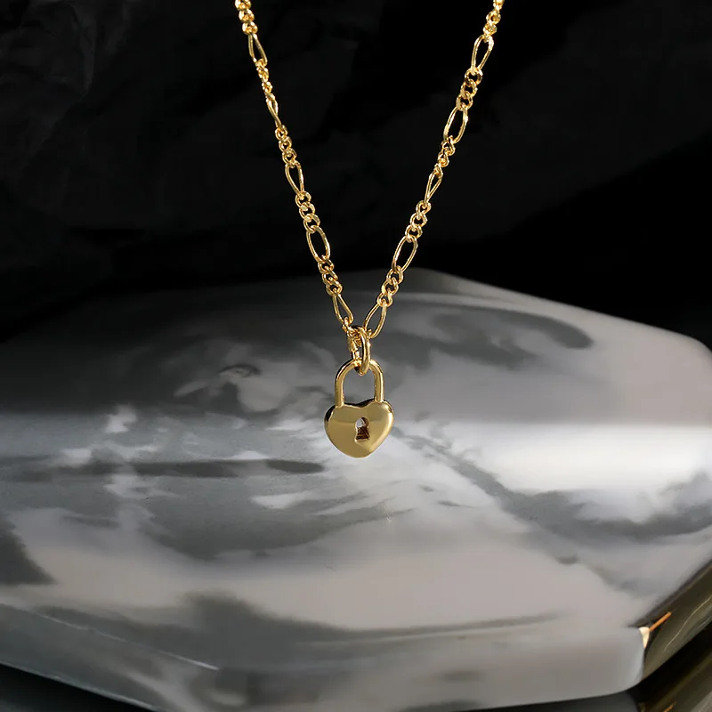 Lispector 925 Sterling Silver Heart Lock Pendant Necklace for Women Original Elegant Figaro Chain Necklaces Female Jewelry Gifts
Lispector 925 Sterling Silver Heart Lock Pendant Necklace for Women Original Elegant Figaro Chain Necklaces Female Jewelry Gifts