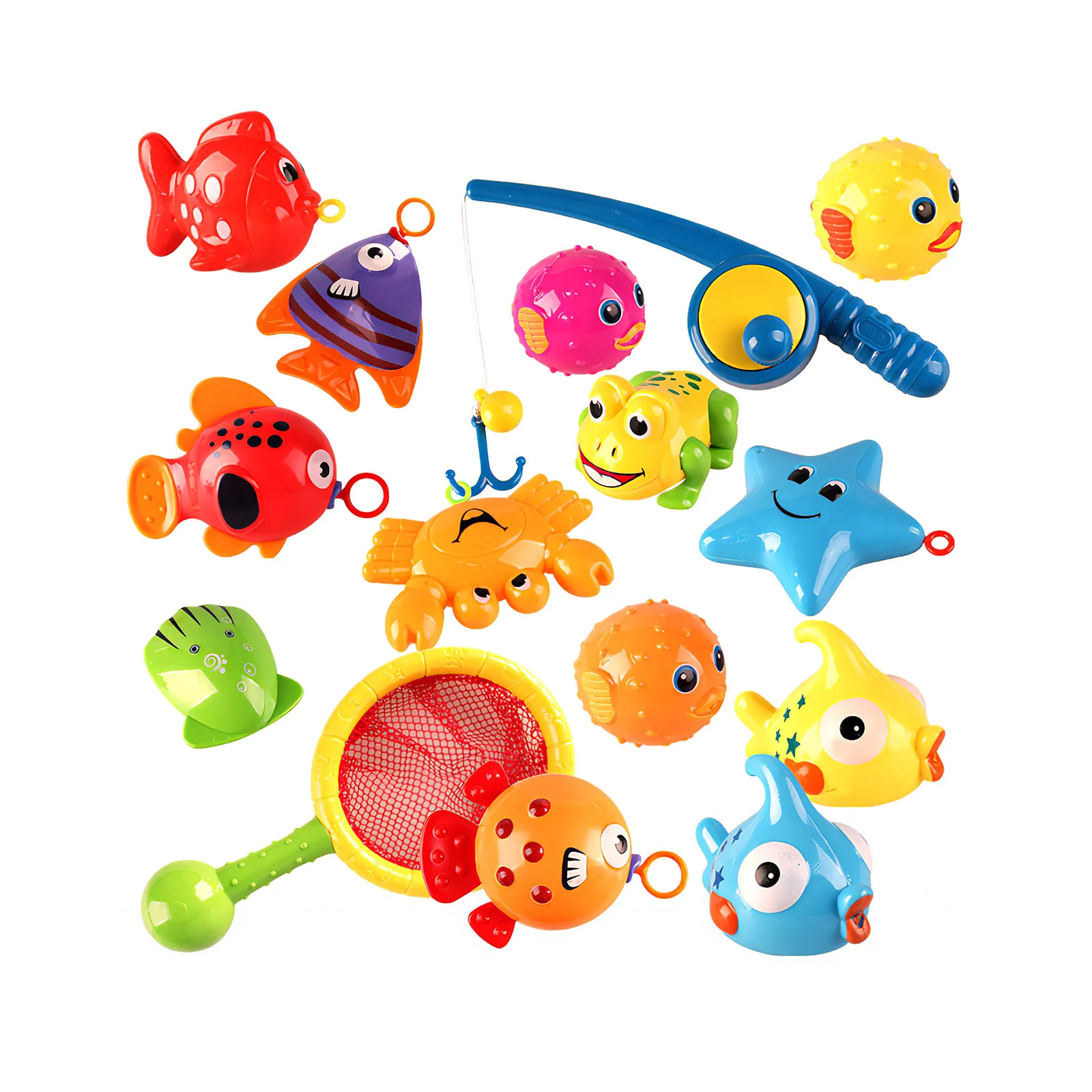 15pcs Educational Bathing Toy Child Fishing Cartoon Style Bathing Fishing Rod For Bathroom Outdoor Se BPA-Free Bath Fishing Game
15pcs Educational Bathing Toy Child Fishing Cartoon Style Bathing Fishing Rod For Bathroom Outdoor Se BPA-Free Bath Fishing Game
