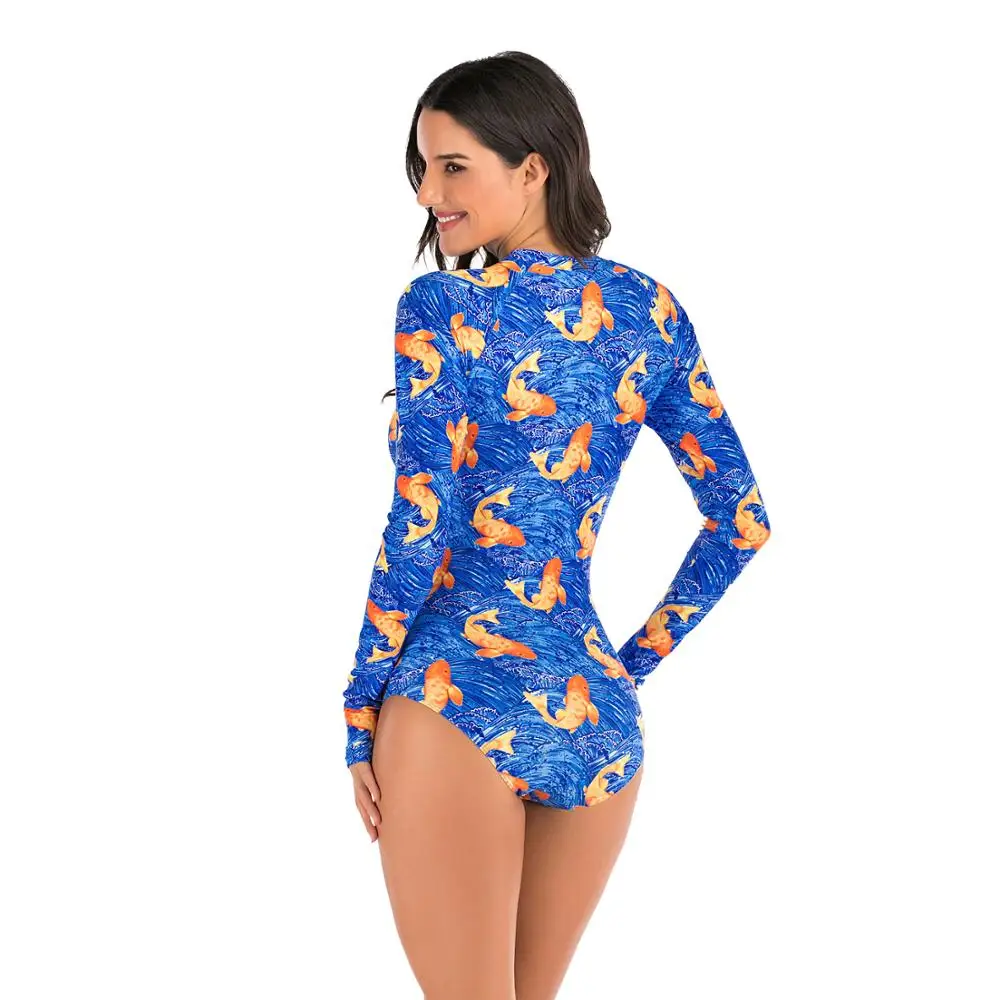 Swimsuit One Piece Women Long Sleeve Rashguard Swimwear Bathing Suit Rash Guard Surfing Diving Monokini bodysuit Swimming Suit
Swimsuit One Piece Women Long Sleeve Rashguard Swimwear Bathing Suit Rash Guard Surfing Diving Monokini bodysuit Swimming Suit