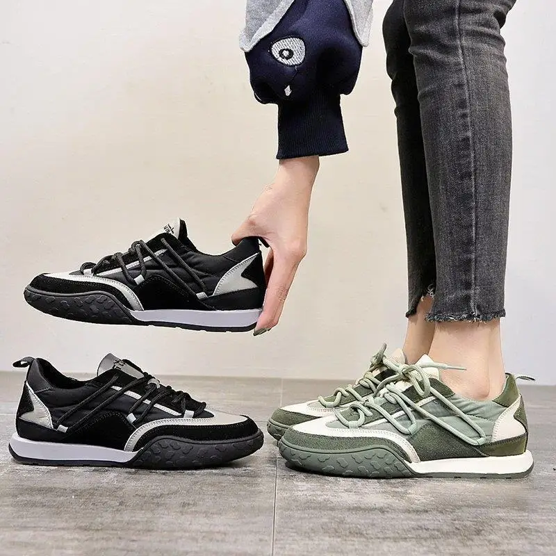 Женские кроссовки на шнуровке, повседневные Дизайнерские кроссовки на плоской подошве, Уличная обувь для прогулок, осень 2021
Женские кроссовки на шнуровке, повседневные Дизайнерские кроссовки на плоской подошве, Уличная обувь для прогулок, осень 2021