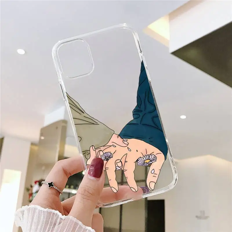 Finger Art Aesthetic Hand lovely Phone Cases Transparent for iPhone 6 7 8 11 12 s mini pro X XS XR MAX Plus SE cover funda
Finger Art Aesthetic Hand lovely Phone Cases Transparent for iPhone 6 7 8 11 12 s mini pro X XS XR MAX Plus SE cover funda