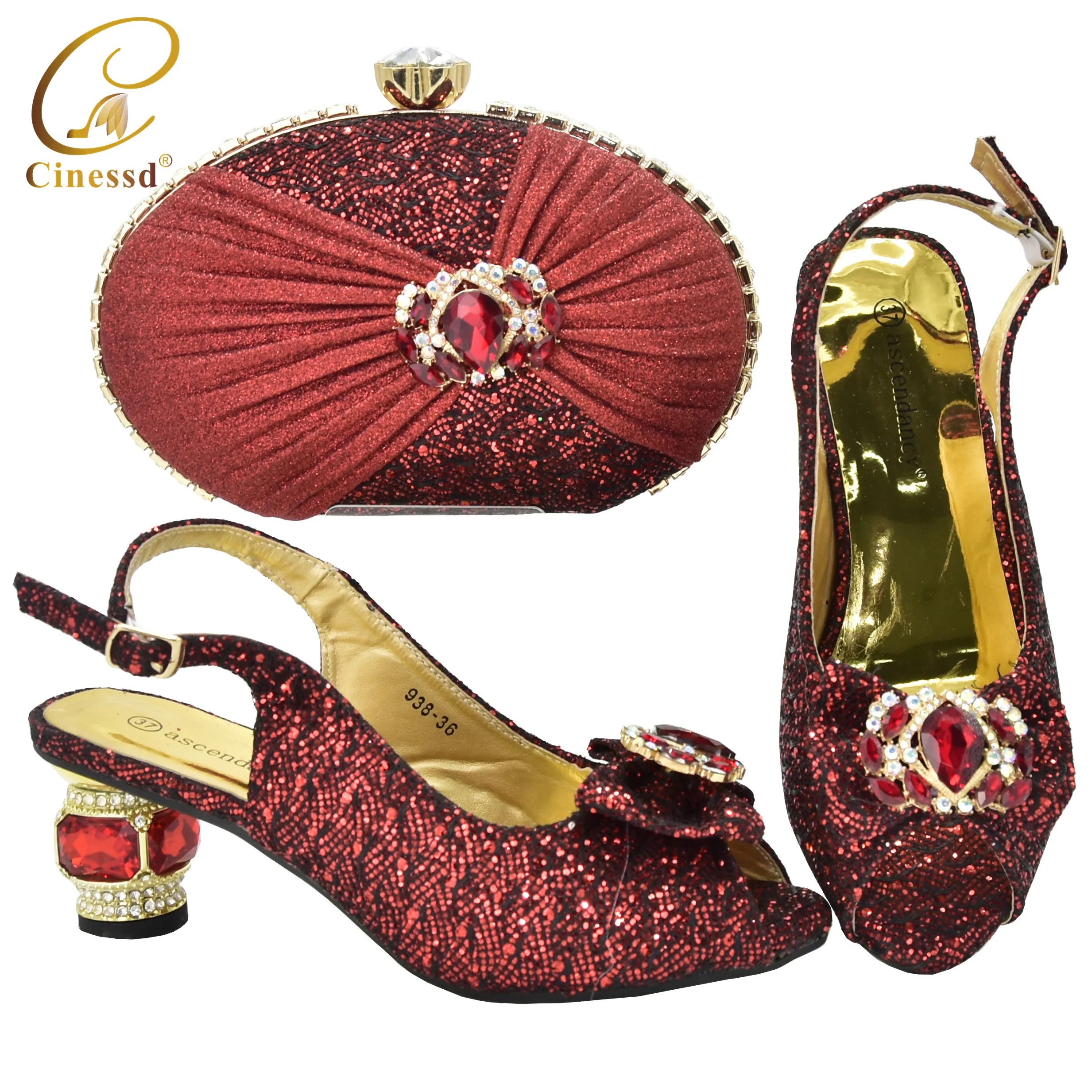 New Red Color Matching Italian Shoe and Bag Set African Matching Shoes and Bags Italian In Women Nigerian Shoes for Party
New Red Color Matching Italian Shoe and Bag Set African Matching Shoes and Bags Italian In Women Nigerian Shoes for Party