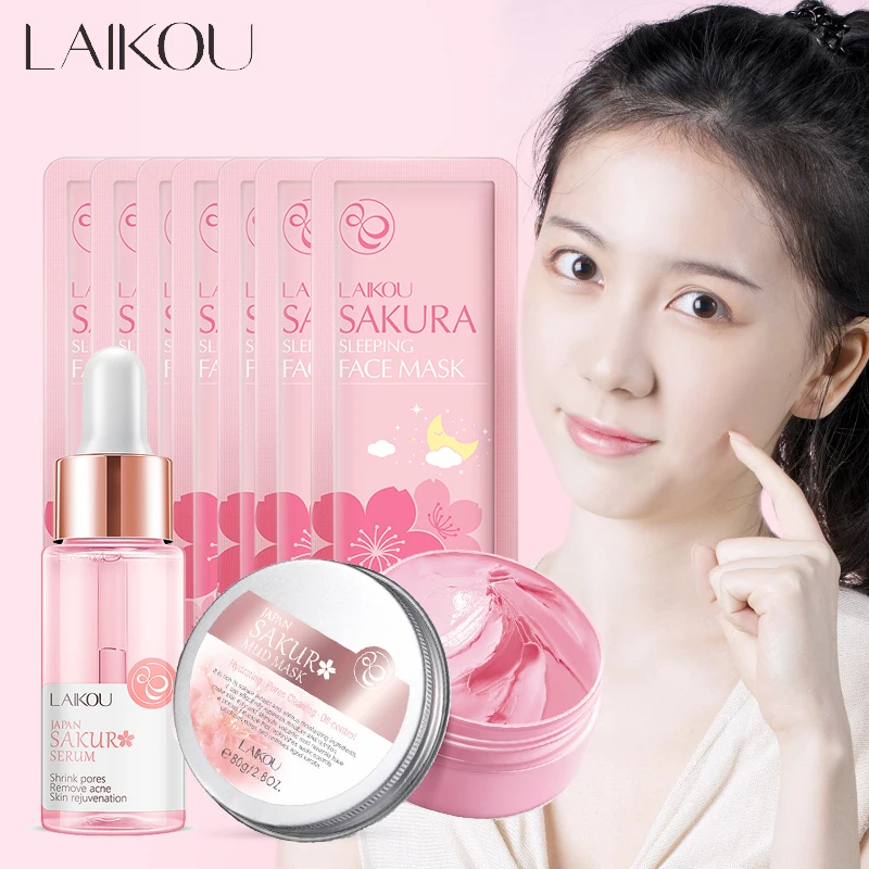 Грязевая маска Sakura глубокий уход за лицом для очищения черных точек и жирной кожи