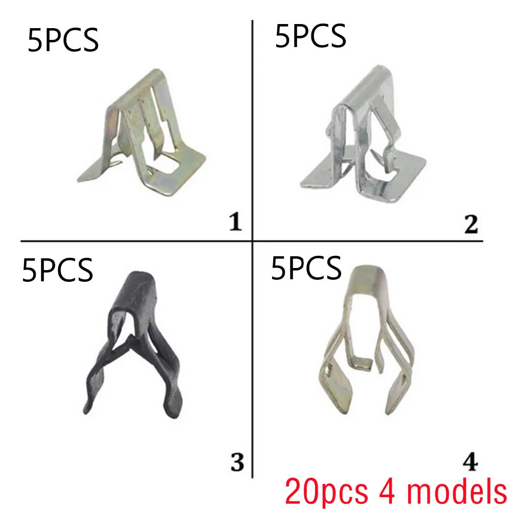 20pcs Car General Instrument Panel Metal Rivet Instrument Panel Fastener Clip 4 Models For Fitting Side Skirts Cars Accessory
20pcs Car General Instrument Panel Metal Rivet Instrument Panel Fastener Clip 4 Models For Fitting Side Skirts Cars Accessory