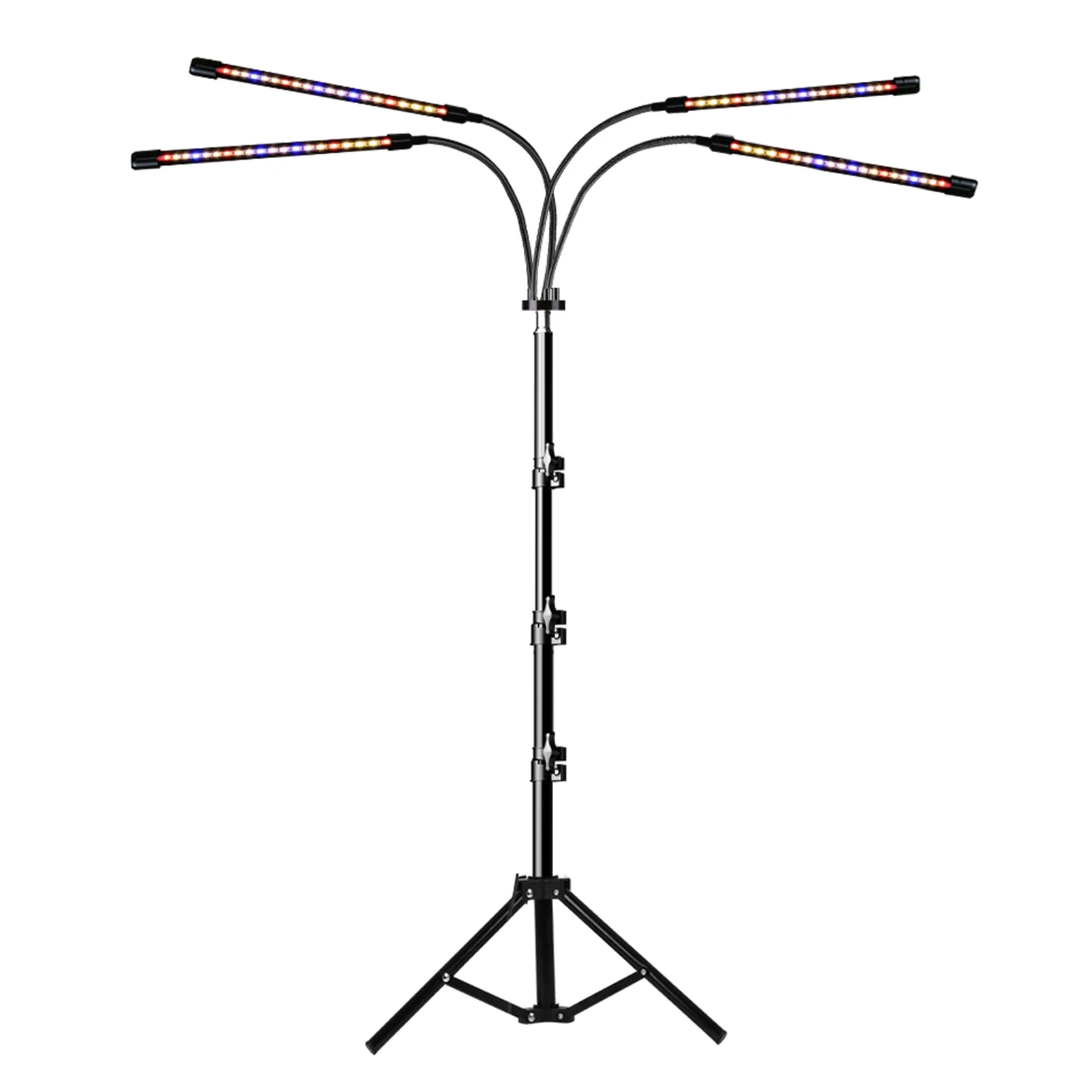 4-Head LED Grow Light with Tripod Stand Plants Dual Controllers 3Modes 9Dimmable Levels 80LEDs Floor Grow Lamp 4/8/12H Timer
4-Head LED Grow Light with Tripod Stand Plants Dual Controllers 3Modes 9Dimmable Levels 80LEDs Floor Grow Lamp 4/8/12H Timer