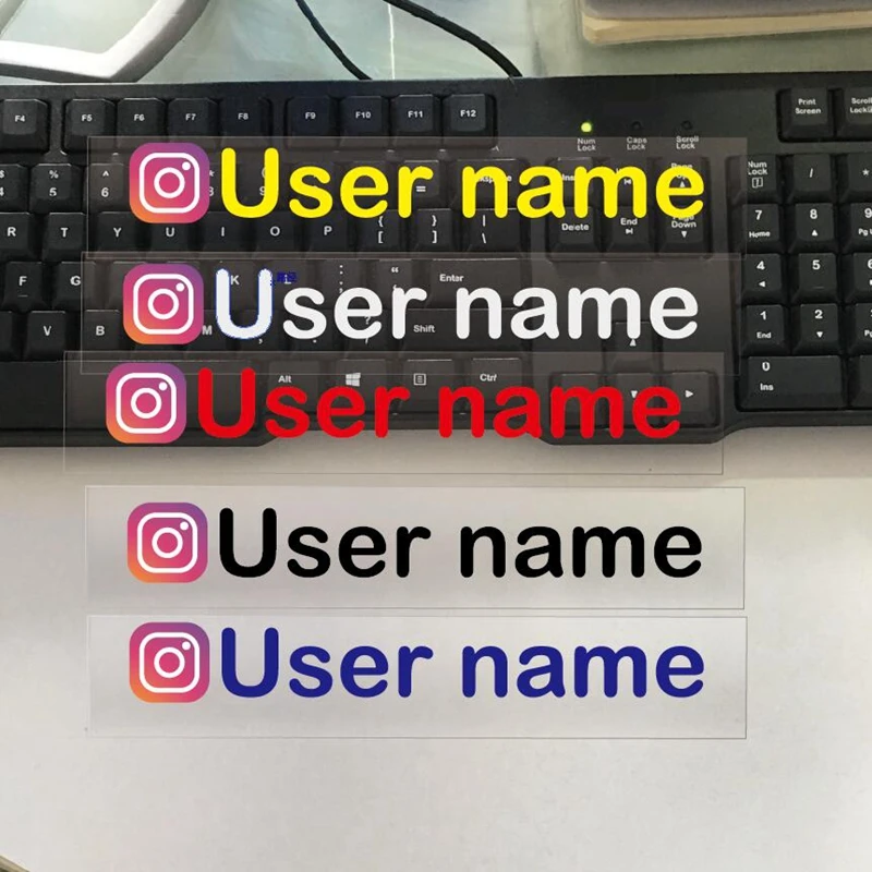 Personalized Custom Text for Instagram Username Waterproof Car and Motorcycle Stickers Decals
Personalized Custom Text for Instagram Username Waterproof Car and Motorcycle Stickers Decals