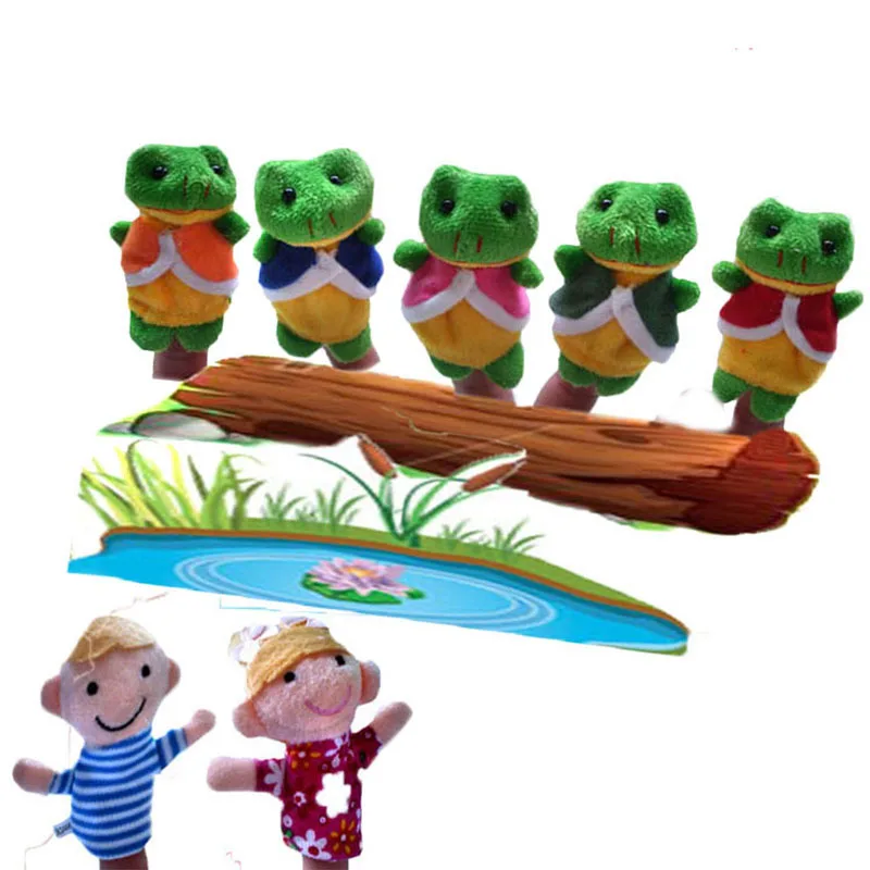 Finger Puppet Set Mini Plush Baby Toys Boys and Girls Early Childhood Rhymes Story Five little speckled frogs S23
Finger Puppet Set Mini Plush Baby Toys Boys and Girls Early Childhood Rhymes Story Five little speckled frogs S23