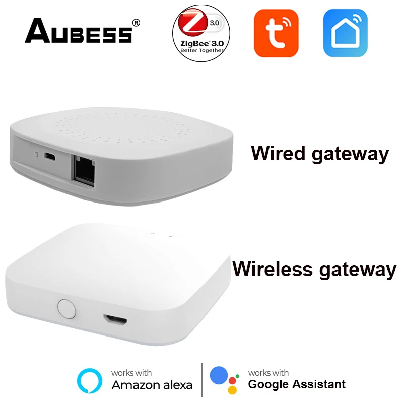 Aubess Smart Multi-mode Gateway ZigBee 3.0 WiFi Bluetooth-compatible Mesh Wireless/Wired Hub For Alexa Google Assistant Tuya App
Aubess Smart Multi-mode Gateway ZigBee 3.0 WiFi Bluetooth-compatible Mesh Wireless/Wired Hub For Alexa Google Assistant Tuya App