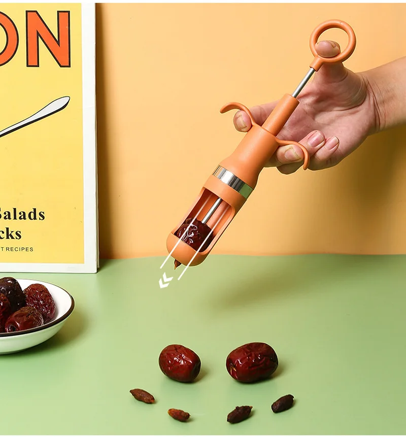 Creative Red Date Pitting Device Kitchen Gadget Fruit Pit Separator Manual Push Type Quick Core Remover Home Kitchen Accessories
Creative Red Date Pitting Device Kitchen Gadget Fruit Pit Separator Manual Push Type Quick Core Remover Home Kitchen Accessories