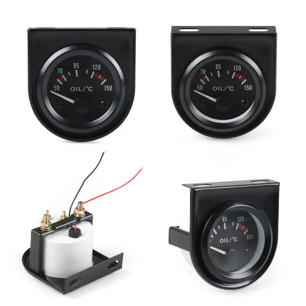 

Water Temp Gauge Precise Install Easily ABS Autogage Oil Temp Gauge for Car 12V 2Inch Backlights Available Car Accessories