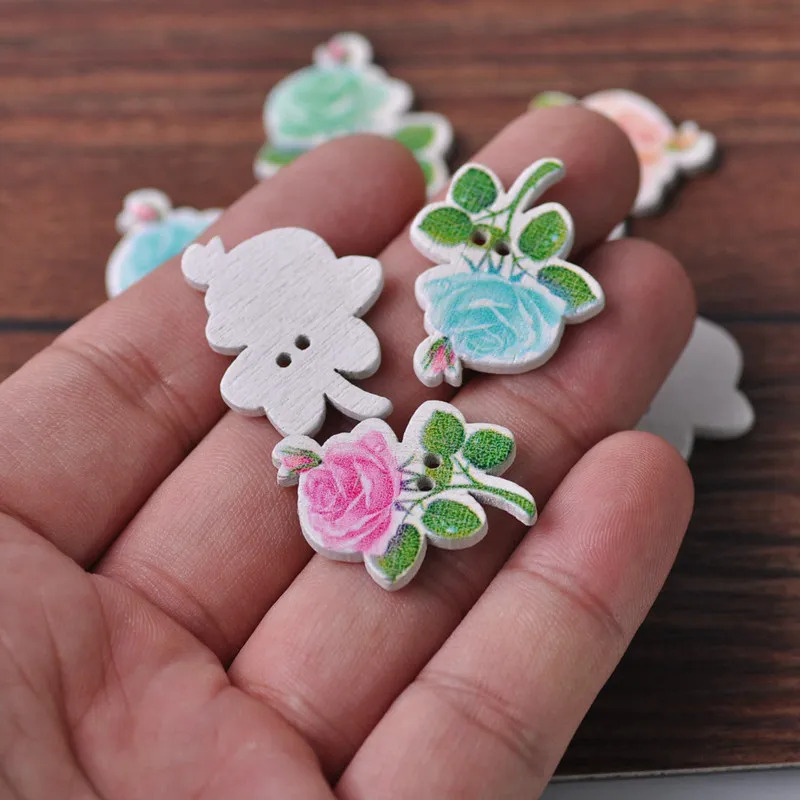 50pcs 29x22mm Flower Shape Wood Cartoon Handmade Wooden Buttons Bead Sewing Scrapbooking DIY
50pcs 29x22mm Flower Shape Wood Cartoon Handmade Wooden Buttons Bead Sewing Scrapbooking DIY