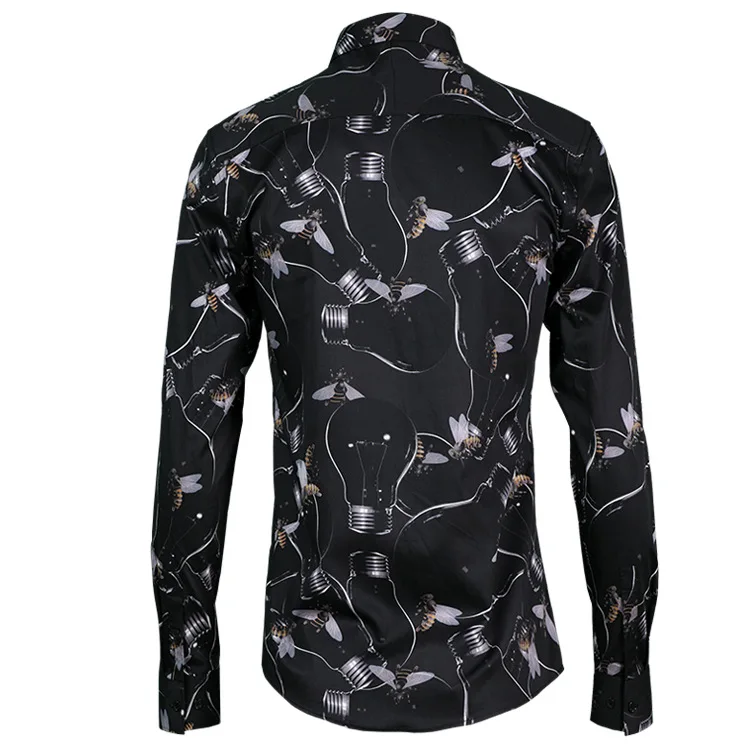 Shirt Fashion Bee Allover Printed Long Sleeve Dress Men Camisa Masculina Mens Shirts Casual Slim Fit
Shirt Fashion Bee Allover Printed Long Sleeve Dress Men Camisa Masculina Mens Shirts Casual Slim Fit