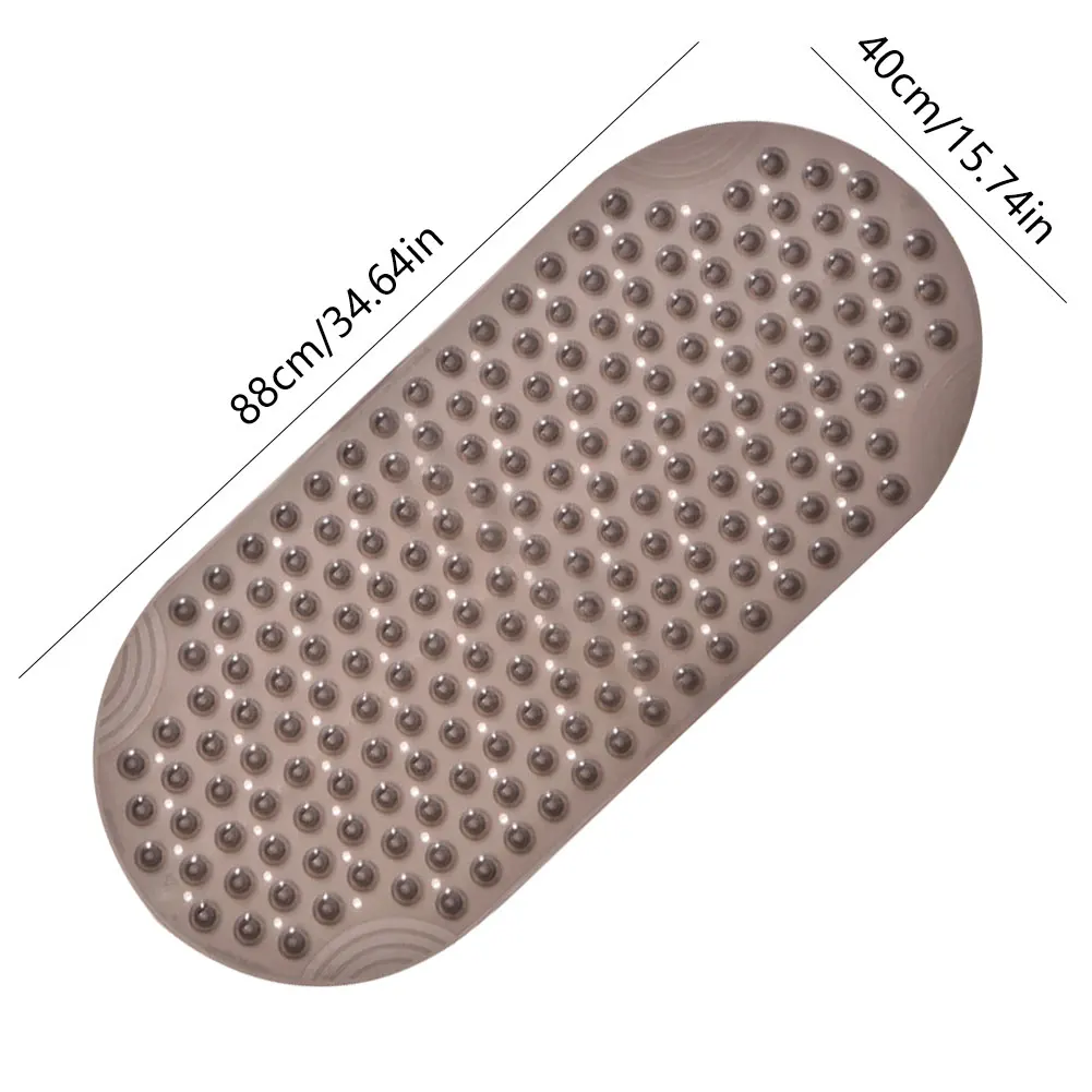 Bath Mat Soft Carpet Non-Slip Shower Pad Tub Mat With Suction Cups Drain Holes Bathroom Kitchen 88x40cm Transparent Multi Color
Bath Mat Soft Carpet Non-Slip Shower Pad Tub Mat With Suction Cups Drain Holes Bathroom Kitchen 88x40cm Transparent Multi Color