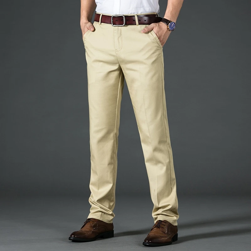 Suit Pants Straight Mens Stretch Formal Office Dress Trousers Overalls Black khaki beige Plus size 28-42 2020 New
Suit Pants Straight Mens Stretch Formal Office Dress Trousers Overalls Black khaki beige Plus size 28-42 2020 New
