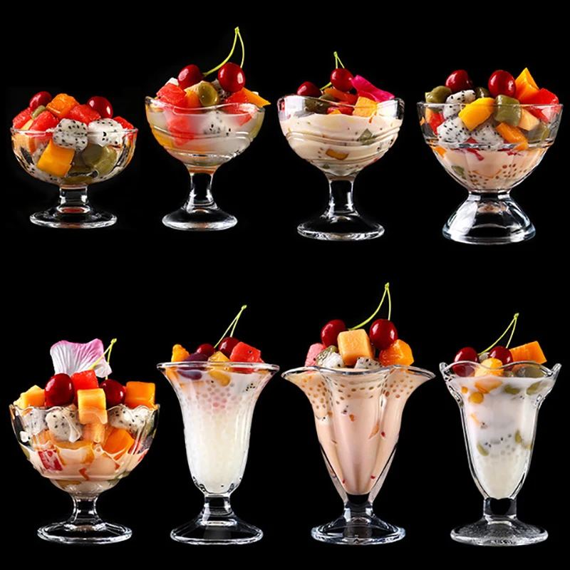 Crystal Glass Dessert Bowls Ice Cream Cups Juice Salad Milk Tea Shake Drink Cup Pudding Mixing Bowl Kitchen Restaurant Tableware
Crystal Glass Dessert Bowls Ice Cream Cups Juice Salad Milk Tea Shake Drink Cup Pudding Mixing Bowl Kitchen Restaurant Tableware