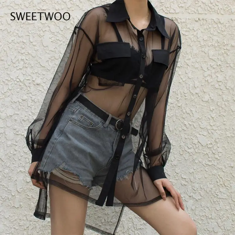 Summer New Ins Harajuku Sexy Fashion Loose Female Coat Bomber Jacket Sunproof Coat European Openwork Mesh Lapel Long-Sleeved
Summer New Ins Harajuku Sexy Fashion Loose Female Coat Bomber Jacket Sunproof Coat European Openwork Mesh Lapel Long-Sleeved