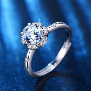 Flower-shaped Micro-inlaid Zircon Diamond Ring Popular Women's 1 Carat Moissanite Ring TJZ205 Engagement Rings for Women
Flower-shaped Micro-inlaid Zircon Diamond Ring Popular Women's 1 Carat Moissanite Ring TJZ205 Engagement Rings for Women