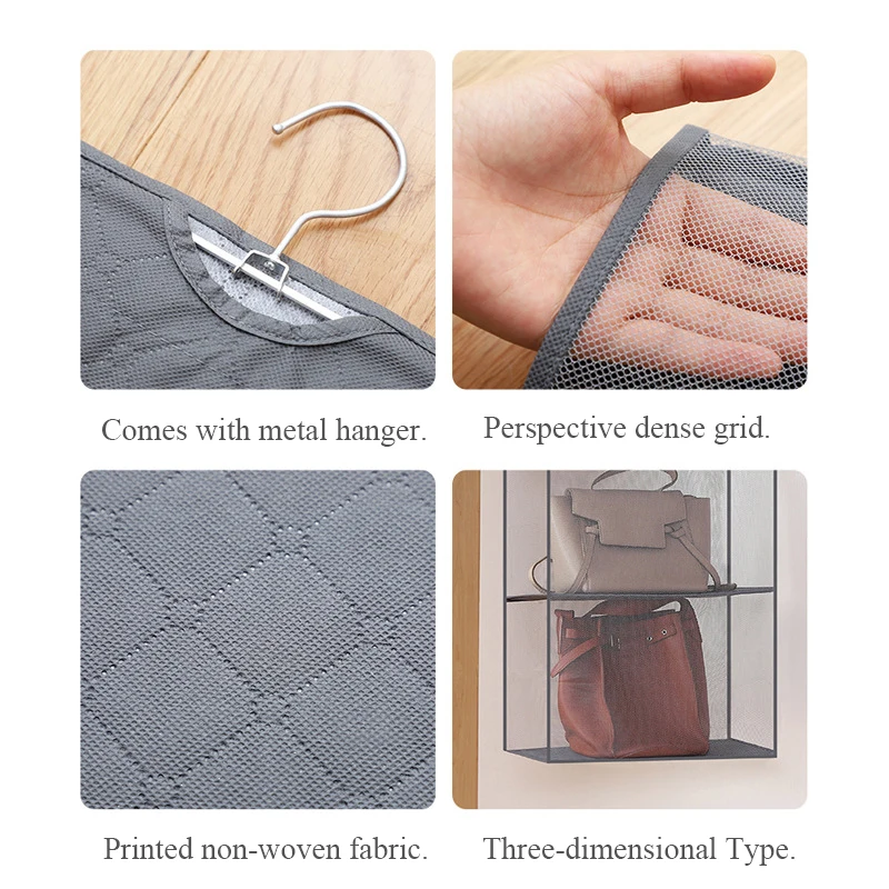 Handbag hanging organizer Hanging wardrobe organizer Three-dimensional storage hanging bag Handbag organizer for closet
Handbag hanging organizer Hanging wardrobe organizer Three-dimensional storage hanging bag Handbag organizer for closet