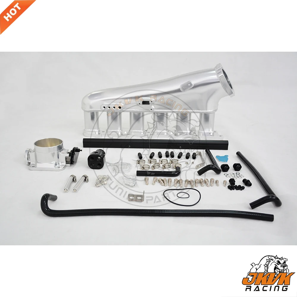 JKVK RACING Заготовка впускной коллектор для двигателя RB25 RB25DET с 90 мм алюминиевым