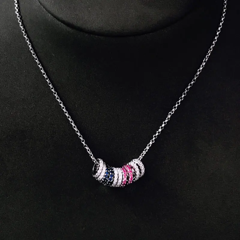 S925 sterling silver new multi-circle colorful necklace female fashion stretchable mid-length sweater chain birthday gift
S925 sterling silver new multi-circle colorful necklace female fashion stretchable mid-length sweater chain birthday gift