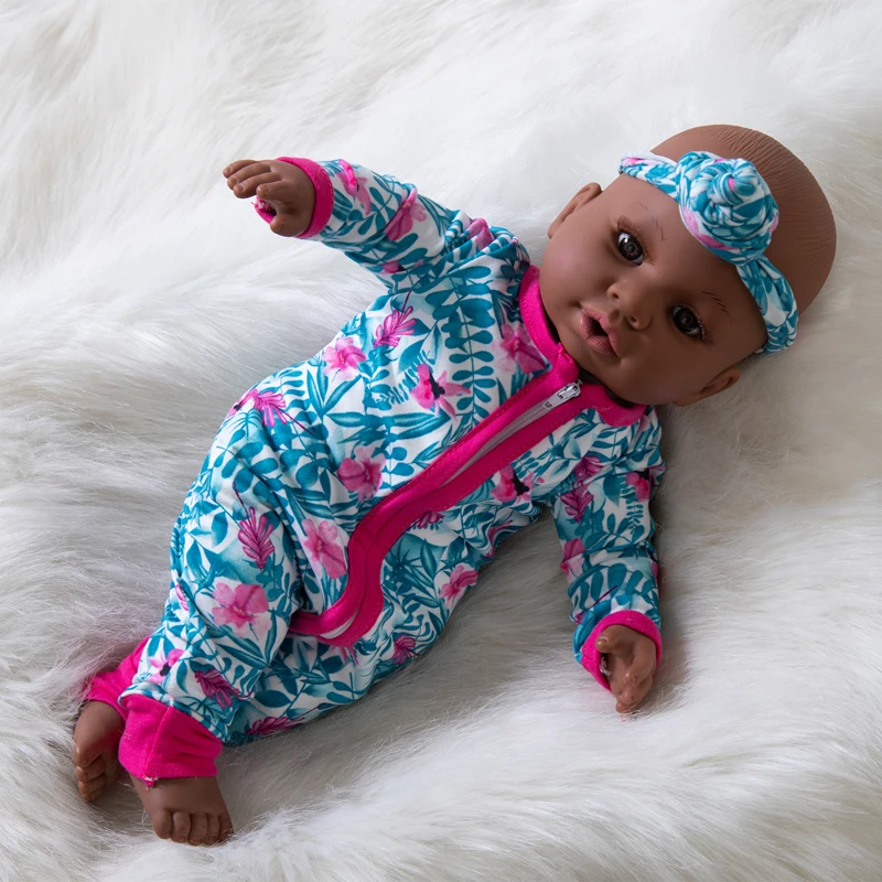 15 Inch Full Body SIlicone Reborn Babies Black African Dolls Vinyl Lifelike Newborn Baby Doll Bath Toy Gift juguetes para Ninas
15 Inch Full Body SIlicone Reborn Babies Black African Dolls Vinyl Lifelike Newborn Baby Doll Bath Toy Gift juguetes para Ninas