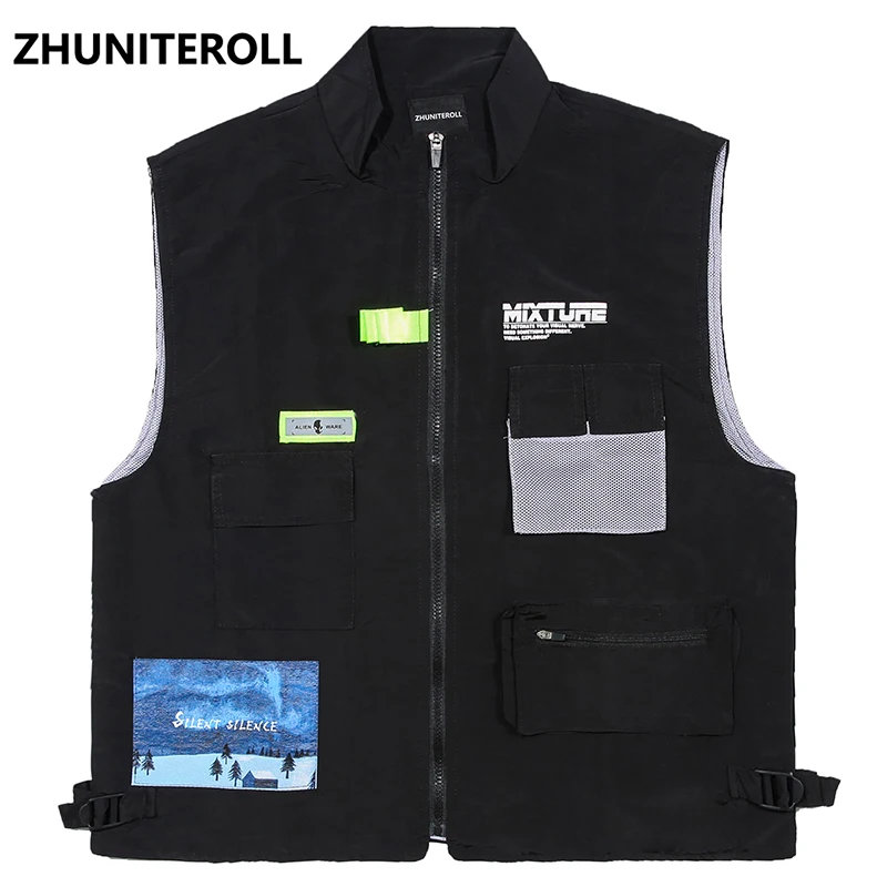 2021 Cargo Mesh Men Vests Tactical Biker Vest Tanks Tops Multi Pockets Teachwear Hipster Hip Hop Mens Jackets Fashion Streetwear
2021 Cargo Mesh Men Vests Tactical Biker Vest Tanks Tops Multi Pockets Teachwear Hipster Hip Hop Mens Jackets Fashion Streetwear