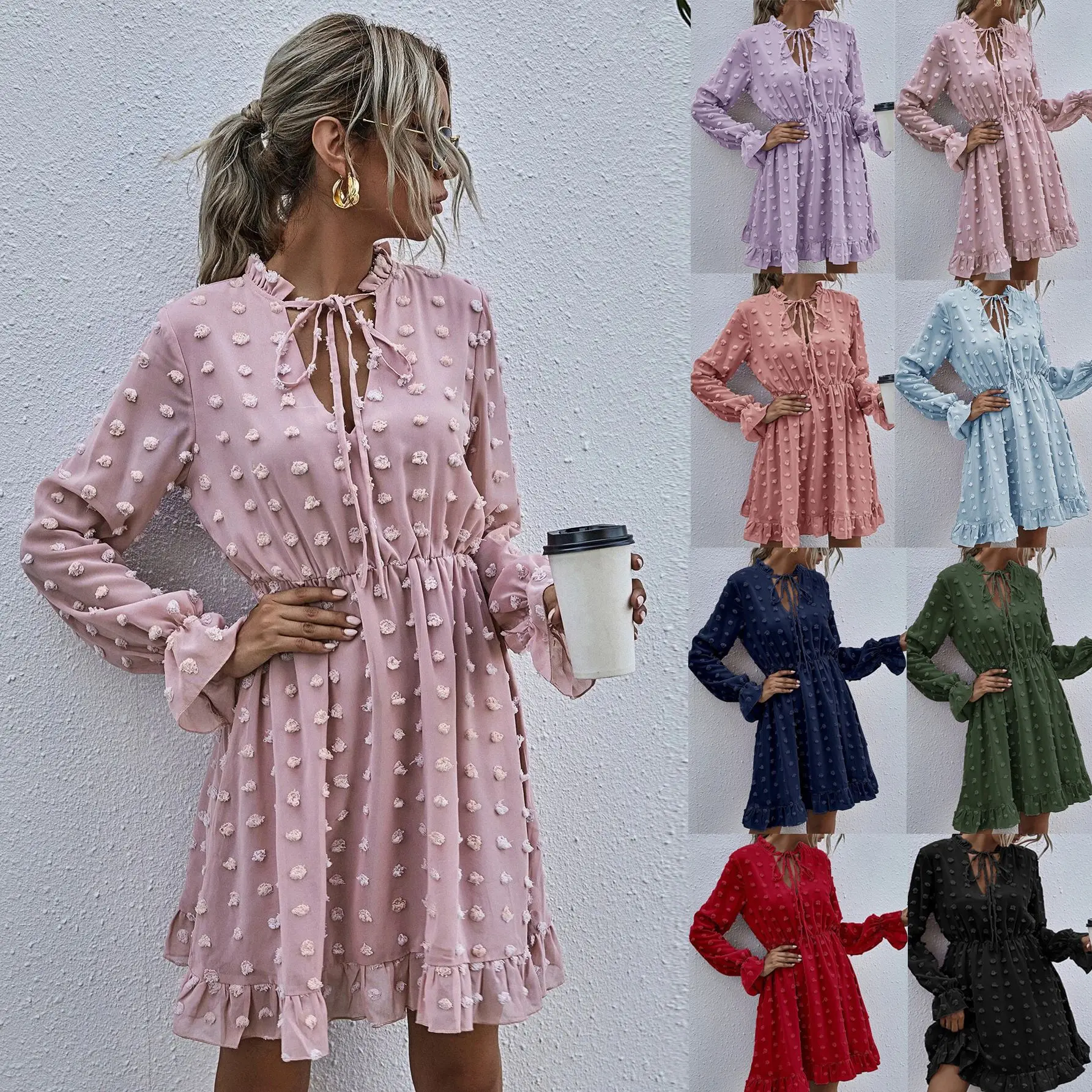 2021 European and American Spring and Summer Long Sleeves High Waist Temperament Comment Dress Fashion All-Match Women's Skirt
2021 European and American Spring and Summer Long Sleeves High Waist Temperament Comment Dress Fashion All-Match Women's Skirt