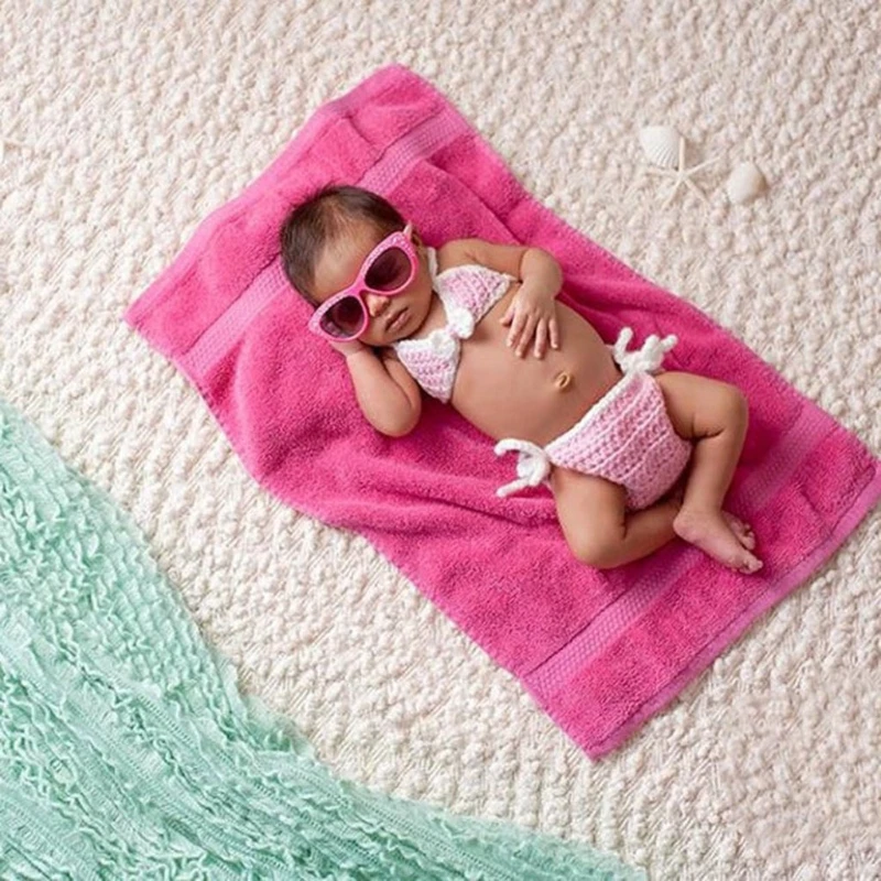 3 Pcs Newborn Photography Props Crochet Headband Shorts Bikini Set Baby Summer Beach Photo Shooting Costume Outfits
3 Pcs Newborn Photography Props Crochet Headband Shorts Bikini Set Baby Summer Beach Photo Shooting Costume Outfits