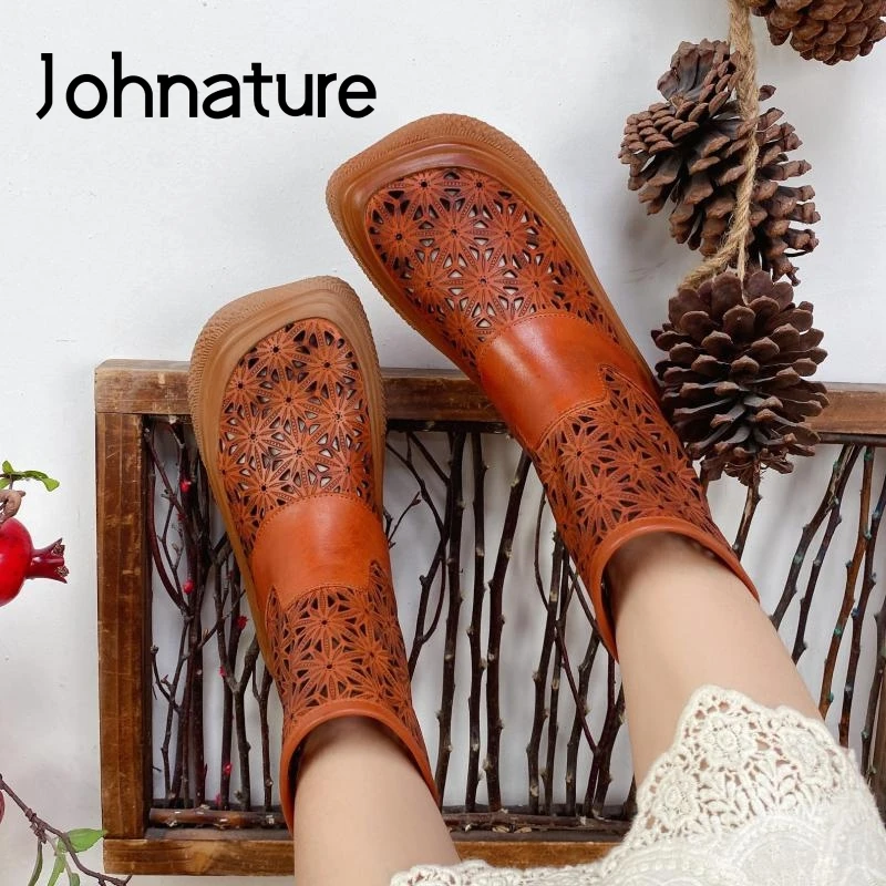 Johnature Retro Shoes Women Sandals Summer Boots Genuine Leather 2022 New Zip Hollow Concise Handmade Sewing Platform Sandals
Johnature Retro Shoes Women Sandals Summer Boots Genuine Leather 2022 New Zip Hollow Concise Handmade Sewing Platform Sandals