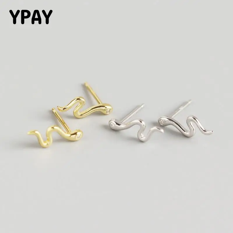 YPAY 100% Solid 925 Sterling Silver Stud Earrings for Women Europe INS Small Animal Snake Shape Smooth Earring Jewelry YME730
YPAY 100% Solid 925 Sterling Silver Stud Earrings for Women Europe INS Small Animal Snake Shape Smooth Earring Jewelry YME730
