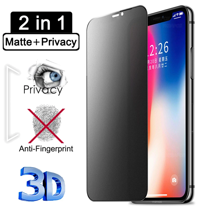 3D Full Cover Matte + Privacy Screen Protector For iPhone X XR XS 11 12 mini Pro Max 6 6s 7 8 Plus Anti Spy Peep Tempered Glass
3D Full Cover Matte + Privacy Screen Protector For iPhone X XR XS 11 12 mini Pro Max 6 6s 7 8 Plus Anti Spy Peep Tempered Glass