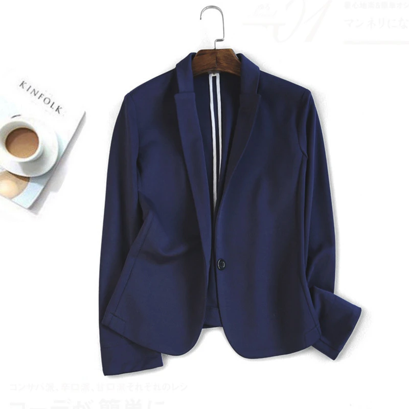 2021 High Quality Casual Blue Slim Blazers For Women Single button Suit Spring Spring Autumn Office Lady Suit Jacket Female K435
2021 High Quality Casual Blue Slim Blazers For Women Single button Suit Spring Spring Autumn Office Lady Suit Jacket Female K435